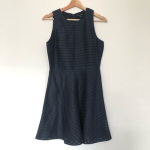 Navy Fit & Flare Dress
